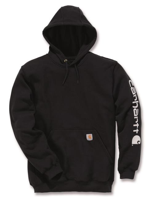 Sweat à capuche non zippé logo Carhartt manche noir XXL Carhartt S1K288BLKXXL