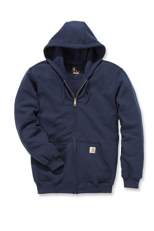 Sweat à capuche poids moyen zippé coupe large marine XL Carhartt S1K122472XL