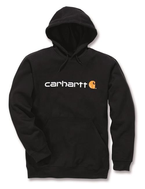 Sweat à capuche sans zip logo manche noir XXL Carhartt S1100074001XXL