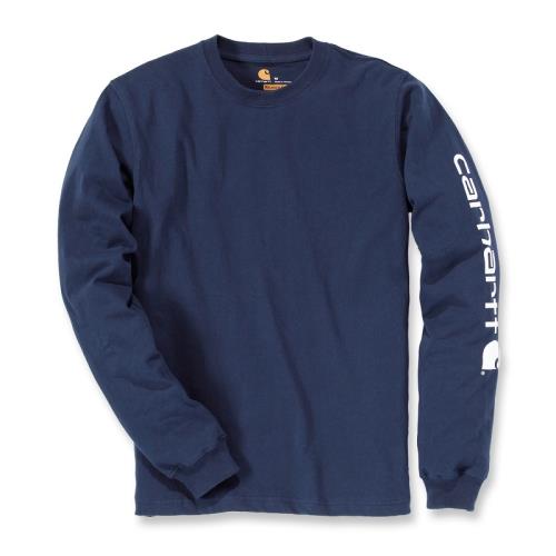 T-shirt manches longues Logo manche marine M Carhartt S1EK231412M
