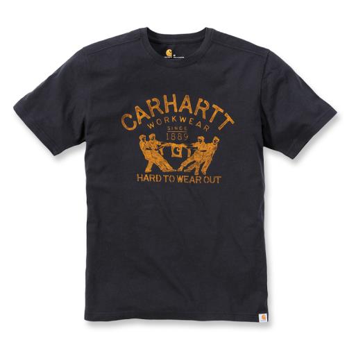 T-shirt coton manches courtes avec logo Vintage noir XXL Carhartt S1102097001XXL