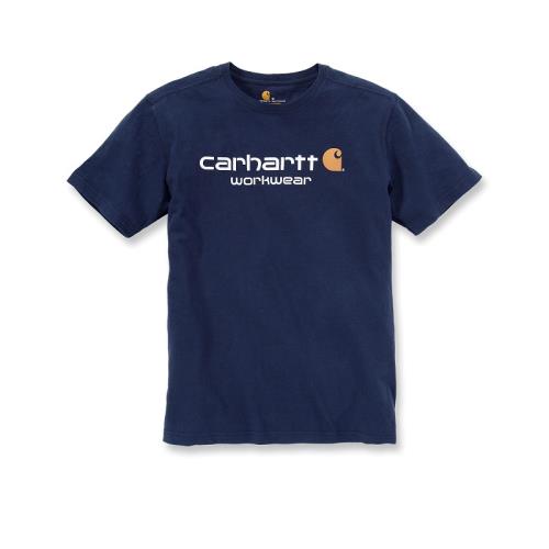 T-shirt coton manches courtes logo poitrine marine M Carhartt S1101214412M