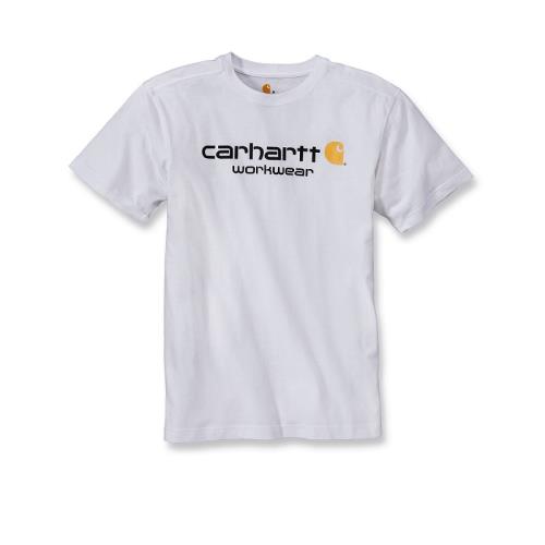 T-shirt coton manches courtes logo poitrine blanc M Carhartt S1101214100M