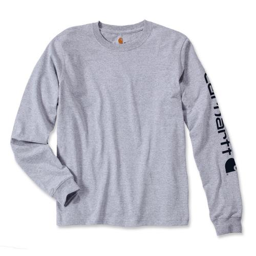 T-shirt manches longues Logo manche gris L Carhartt S1EK231HGYL