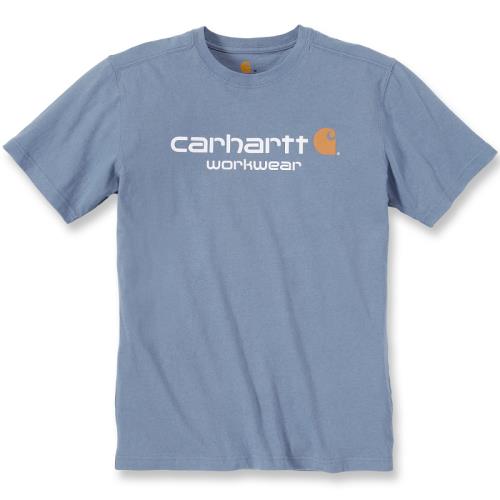 T-shirt coton manches courtes logo poitrine bleu très clair L Carhartt S1101214991L