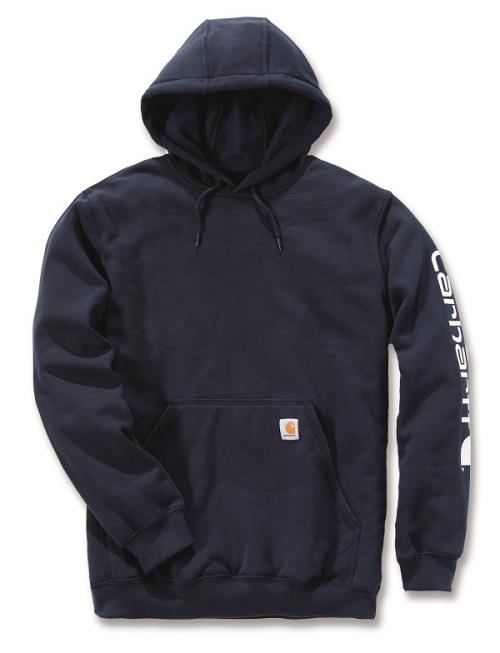 Sweat à capuche non zippé logo Carhartt manche marine XS Carhartt S1K288472XS