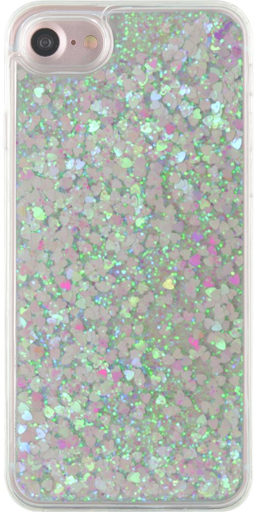Coque BigBen en Gel Brillant Paillettes Blanches pour iPhone 7