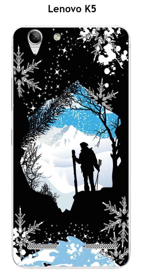 Coque Lenovo K5 design surf-neige2