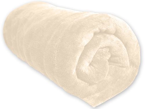 Couverture MICROFIBRE polaire 220x240 cm sable par Soleil d'ocre