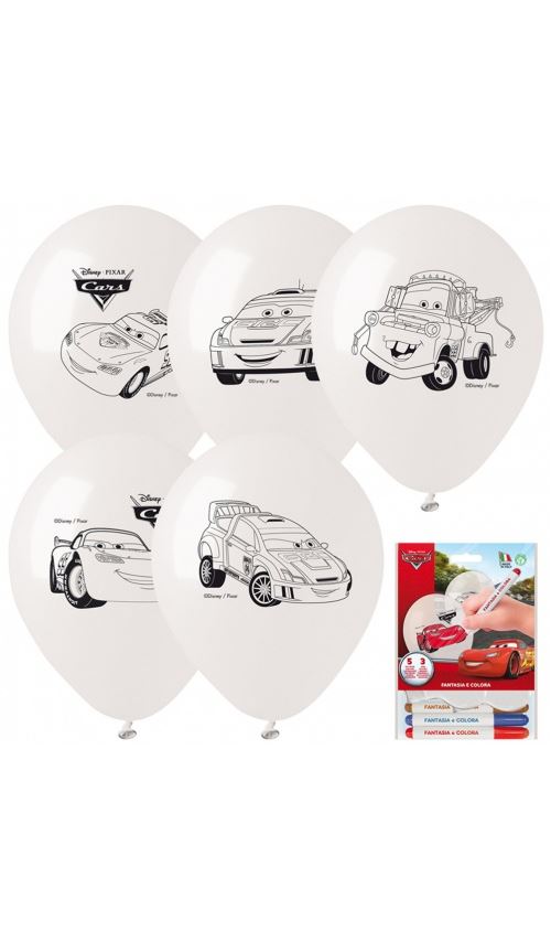 Kit De Ballons A Colorier Et Feutres - Cars™