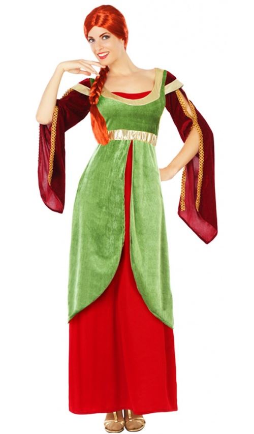 Costume Médiévale - Femme Taille : XS/S - 36/38 - Déguisements et fêtes