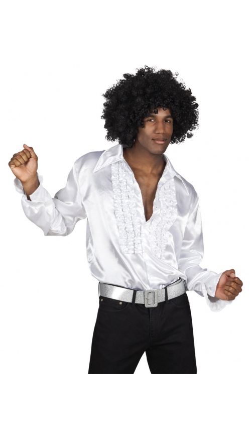 Chemise Disco Blanche - Adulte Taille : M