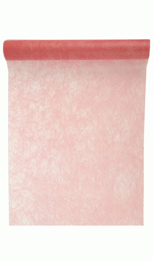 Chemin De Table Intissé - Corail x 5 Mètres