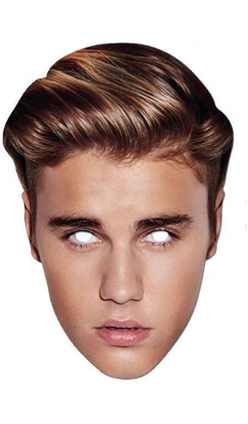 Masque Carton - Justin Bieber