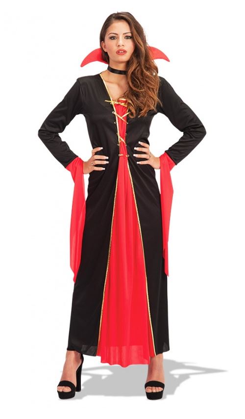 Costume de Vampire - Rouge et Noir - Femme Taille : unique