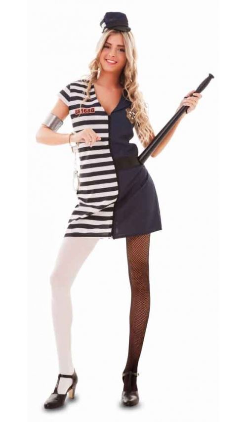 Déguisement Prisonnière Policière - Femme Taille : L - 40/42