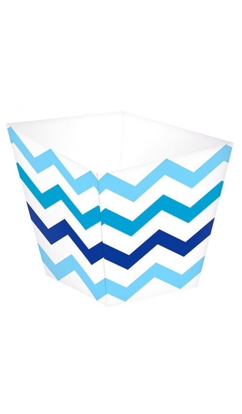 Mini Coupelles - Chevrons Bleus x 36