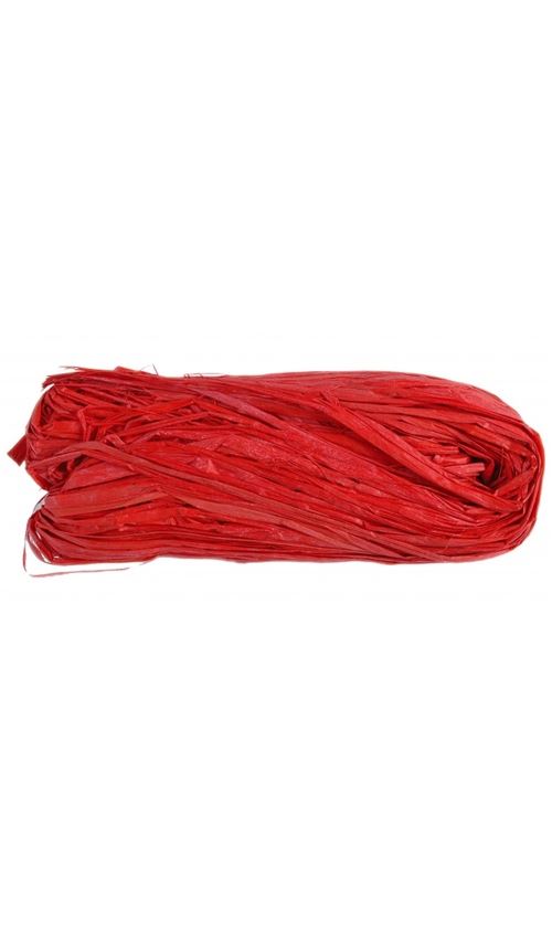 Pelote de Raphia Naturel Rouge