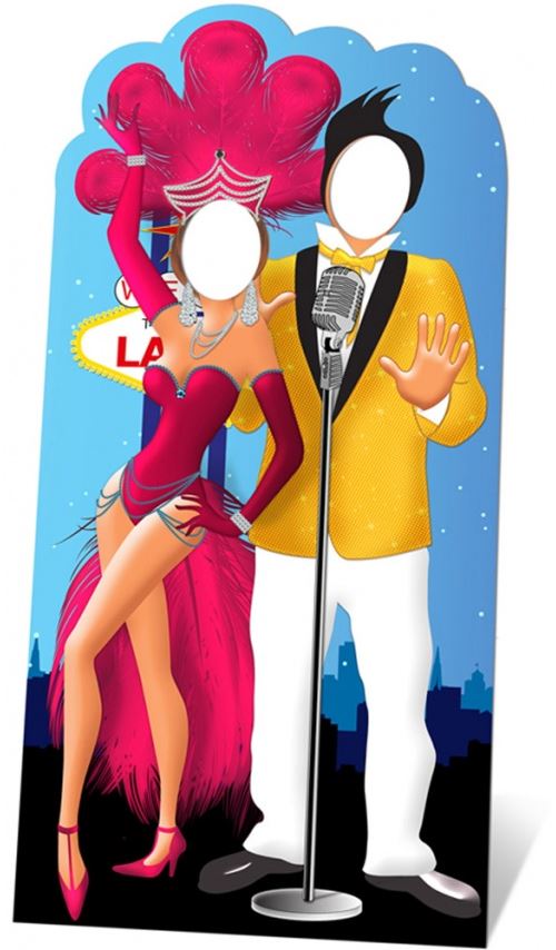 Figurine Géante Passe Tête Couple Las Vegas