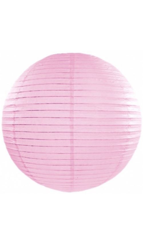 Lanterne Boule - Rose Pale x 35 cm