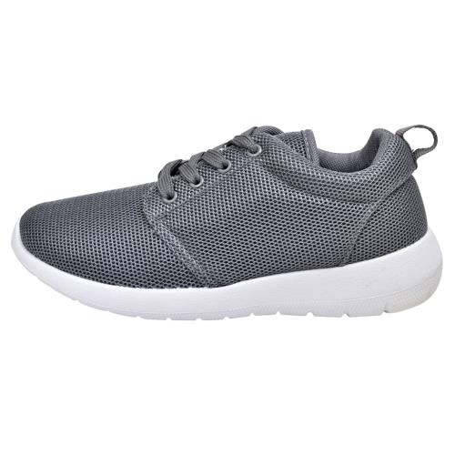 Chaussures de running femme grises à lacets taille 36