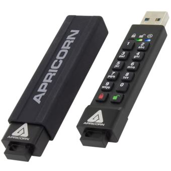 Clé USB Apricorn Secure Key 3z ASK3Z-32GB 32Go USB 3.1 80MB/s AES 256bits Noir - 1