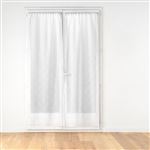 Voilage à Oeillets Douceur D'Intérieur Sunline Blanc/Or 140x240 Cm - Tissé Fils Métallisés, Élégance Lumineuse