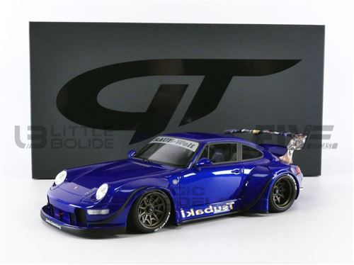 Voiture Miniature de Collection GT SPIRIT 1-18 - PORSCHE 993 - RWB Body Kit Tsubaki - Blue - GT857