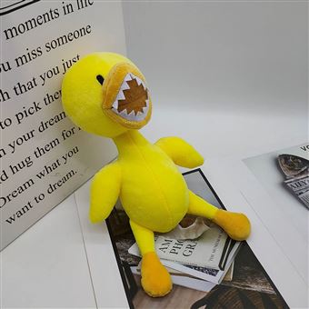 Peluche Rainbow Friends Jaune - 20 Cm - Personnage Du Jeu, Tissu Doux, Broderie Détail