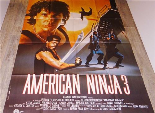 American Ninja 3 - Steve James - 116x158cm - Affiche de cinéma originale pliée