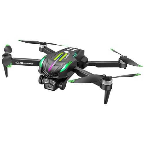 AVIZAR Drone Cam&eacute;ra Hd Pliable Avec Suivi Auto Et Moteur Silencieux Noir