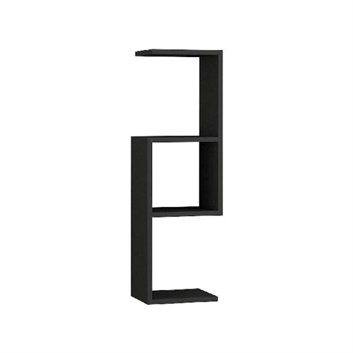 HOMEMANIA Étagère Dibi - Anthracite - 90 x 22 x 26,8 cm -
