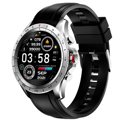 RUMOCOVO Montre connectée de Sport pour hommes, moniteur de santé, moniteur d'activité physique, Bluetooth, musique, écran 1.32 pouces - G359