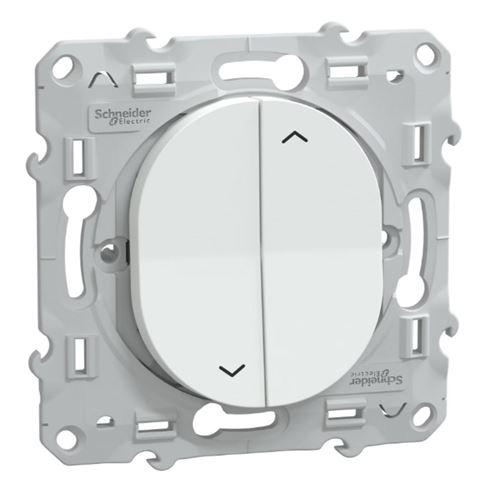 Schneider Electric Blanc - Interrupteur Volet Roulant 2 Boutons 6A - Ovalis - Schneider - Image 3