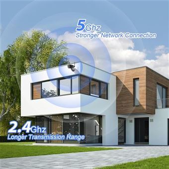 Caméra Surveillance Extérieure Ctronics 4K 8MP - Suivi Automatique, Détection IA, WiFi Double Bande, Tout Métal - 3