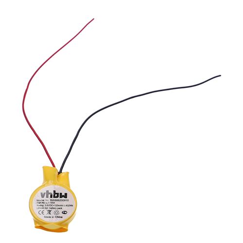 vhbw Batterie remplacement pour Bose CP1654, LIR1654 pour casque audio, écouteurs sans fil (120mAh, 3,7V, Li-ion)