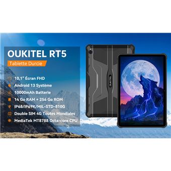 Tablette tactile Oukitel RT5 Orange 4G Rugged Tablette Tactiles