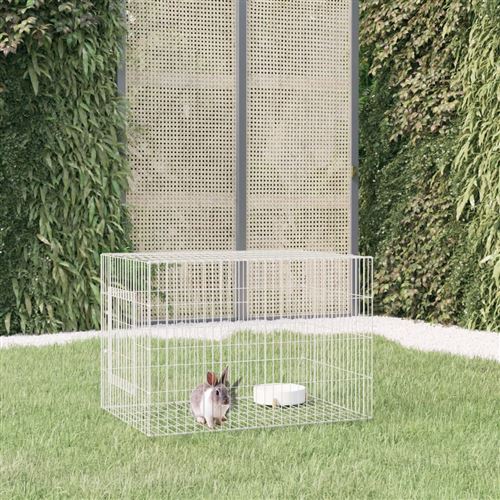Cage à lapin 78x54x54 cm Fer galvanisé