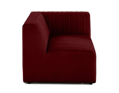 Non Communiqué Rouge Nova - Module D'assise Droit - En Velours