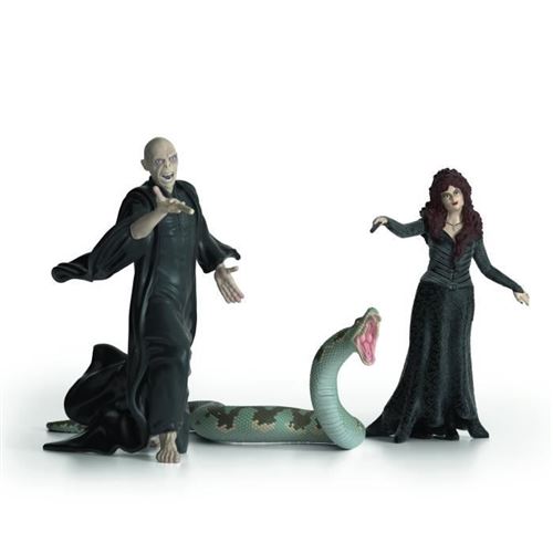 Schleich- Coffret Voldemort Nagini Et Bellatrix- 42684- Gamme Harry Potter