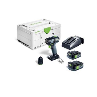 Perceuse-visseuse 10,8V TXS 12 2,5-Plus + 2 batteries 2,5Ah + chargeur + coffret SYSTAINER SYS3 M 187 - FESTOOL - 576873 - 1