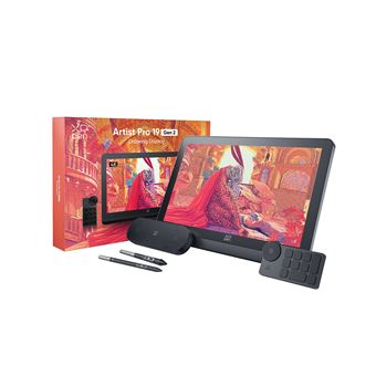 Tablette Graphique avec Écran XP Pen Artist Pro 19 Gen 2 Résolution de 3840 x 2160 (4K) Deux Stylets X3 Pro à 16K Niveaux de Pression +Télécommande ACK05 - Noir - 1