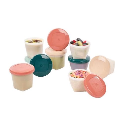 Pots de conservation Babybols Biosourcés - Lot de 8x 180 ml + 8x 250 ml