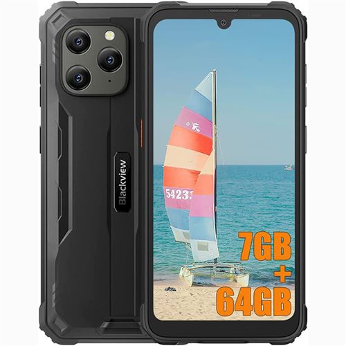 Blackview BV5300 Pro Téléphone Portable Incassable 4G 6.1 7Go+64Go 13MP+8MP 6580mAh NFC/Face ID/Dual SIM/Charge inversée - Gris
