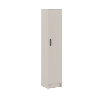 Armoire polyvalente avec 1 porte coloris beige - Longueur 37 x profondeur 34,40 x hauteur 180 cm - PEGANE - - 1