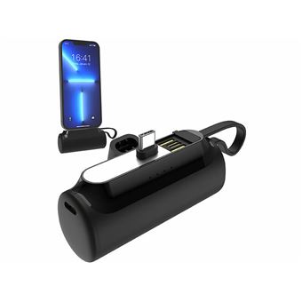Revolt : Mini batterie d'appoint USB-C 4500 mAh PB-270 avec câble de chargement intégré - 1
