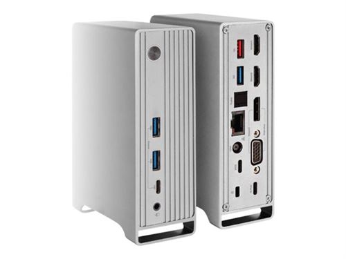 Club 3D - Station d'accueil - USB-C - VGA 2 x HDMI DP - GigE - 120 Watt