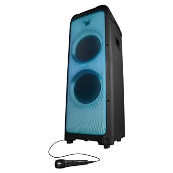 Enceinte Bluetooth portable – MEDION MD44232 – 2x80W RMS – Micro – Karaoke – DJ Pads – Light Show – Noir - 1