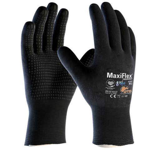 Gants tricoté Nylon/Lycra® Maxiflex® Endurance™ noir T8 - ATG - MXFLEND847.T8