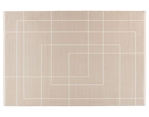 Non Communiqué Telio - Tapis Rectangulaire Motif Graphique - Beige - Beige